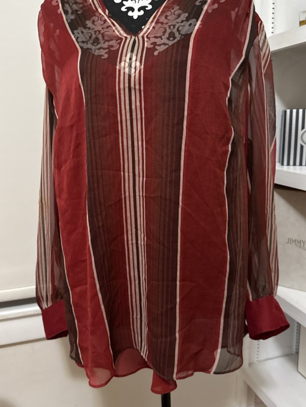 LAUREN RALPH LAUREN 2 Piece Top Tank & Blouse Sz 2X Sheer lightweight, classy